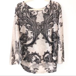 Ginger G soft knit women’s top pink size s/m